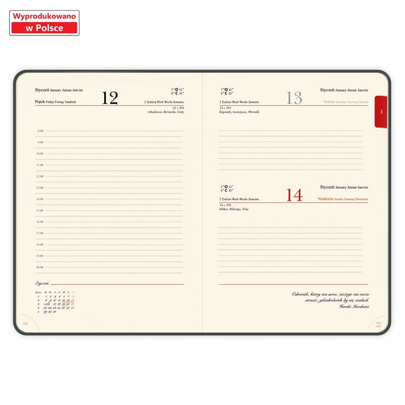 Kalendarz książkowy Eleganto A5 Vivella